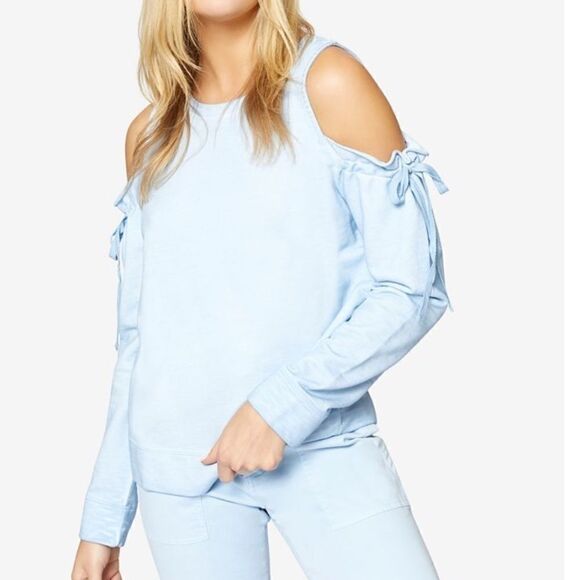 Sanctuary Parkside Cold-Shoulder Sweatshirt Size S - Picture 1 of 5